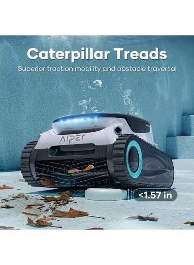 Aiper Scuba N1 Pro Cordless Robotic Pool Cleaner – Quad-Brushless Motors, 180-Min Battery, Infrared Sensors, Horizontal Waterline Cleaning, 5L Basket, In-Ground Pools up to 2,150 sq.ft – White