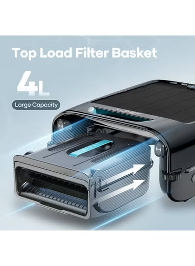 Aiper Surfer S2 Solar-Powered Robotic Pool Skimmer – 24/7 Continuous Cleaning, 35+ Hour Battery, DebrisGuard, 150μm Filter, App Control, Anti-Stranding – Gray