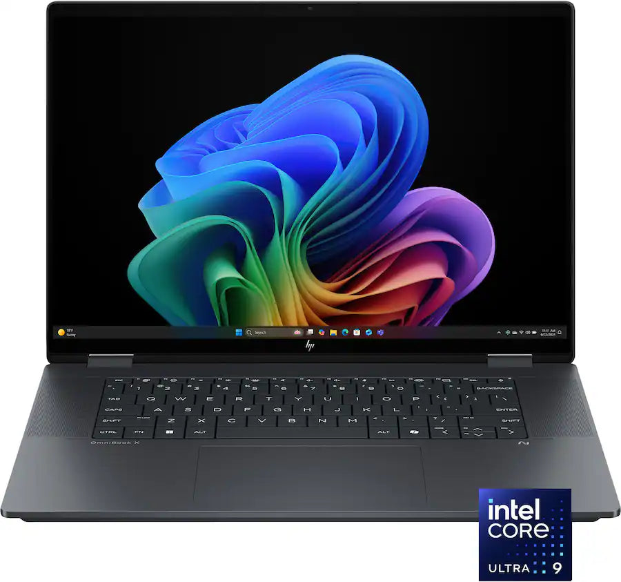 HP - OmniBook X Flip - Copilot+ PC - 16" 3K OLED Touch-Screen Laptop - Intel Core Ultra 9 288V 2024 - 32GB Memory - 2TB SSD - Eclipse Gray