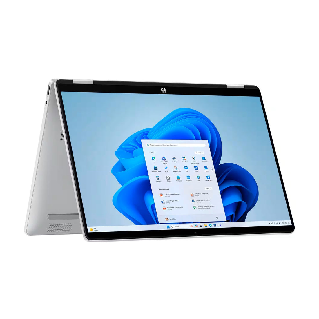 HP OmniBook 5 Flip 2-in-1 Laptop With 14-Inch 2K Touch-Screen Display, Intel Core 5 Processor/8GB RAM/512GB SSD/Intel Arc Graphics/Windows 11 Home English Glacier Silver