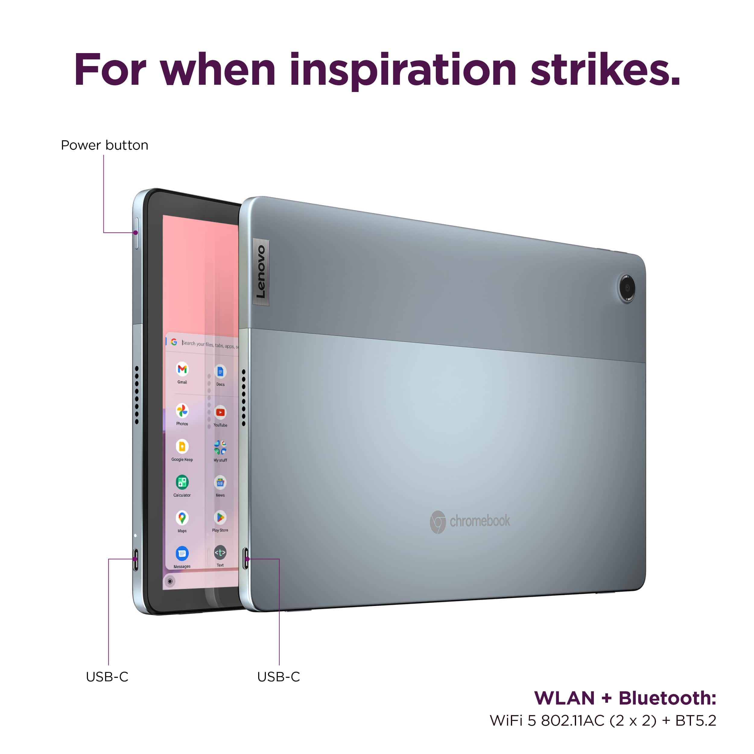 Lenovo IdeaPad Duet 3 Chromebook – 11" 2K Touch, 4GB RAM