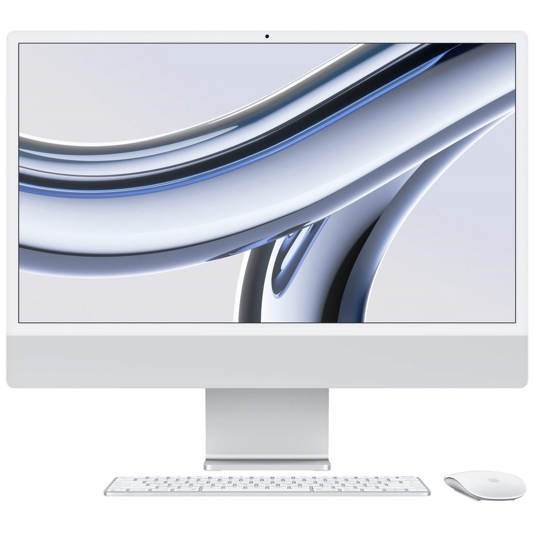 Apple iMac 24” M3 (Silver) – 8-Core CPU, 10-Core GPU, 8GB RAM, 512GB SSD – All-in-One Computer