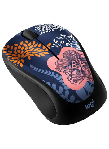 Limited Edition Wireless 3-Button Mouse – Ambidextrous Design, Forest Floral Multicolour