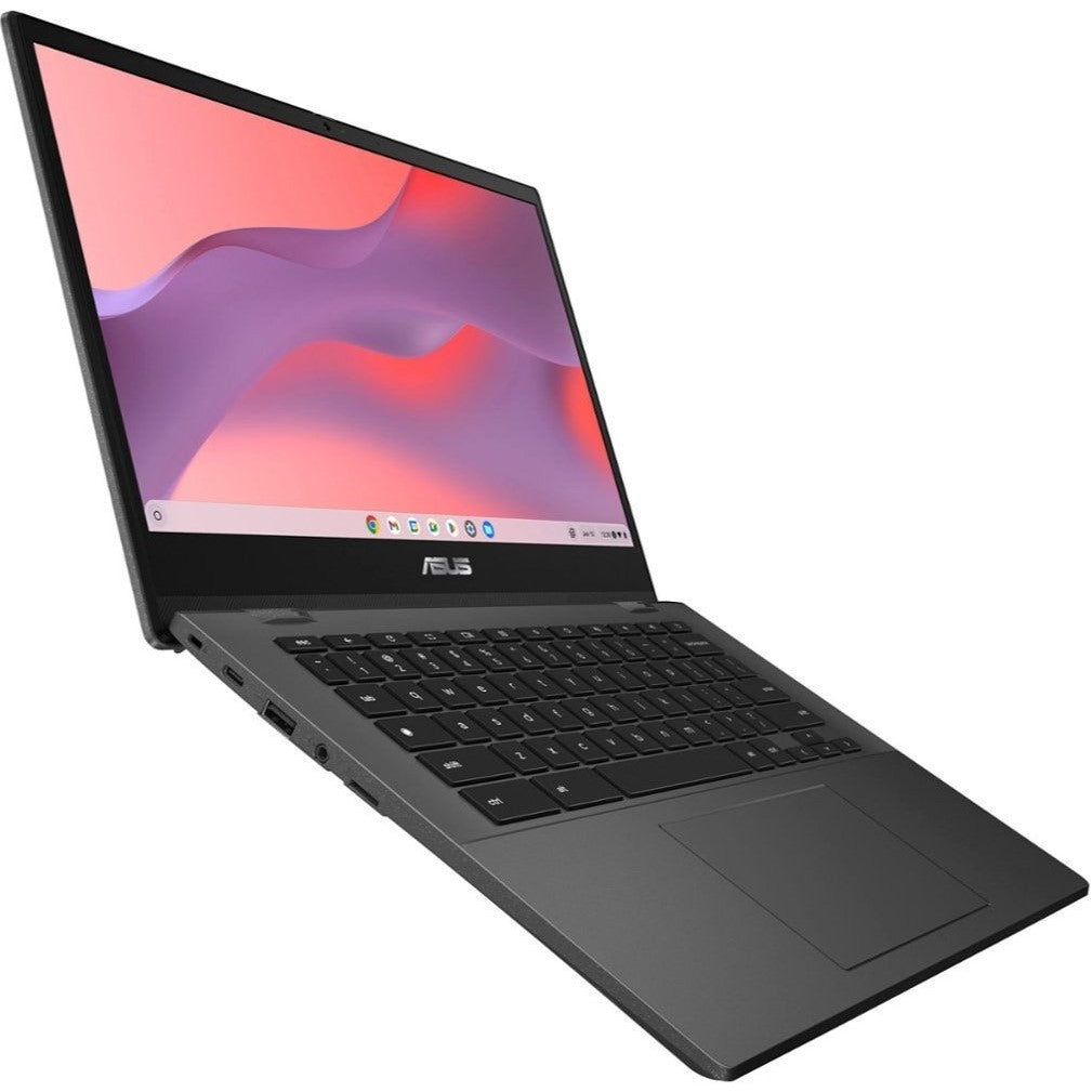 جهاز Chromebook CM1402 المحمول – شاشة 14 بوصة عالية الدقة بالكامل، MediaTek Kompanio 520، ذاكرة وصول عشوائي 4 جيجابايت، سعة تخزين eMMC 64 جيجابايت، نظام تشغيل Chrome OS – رمادي جاذبي