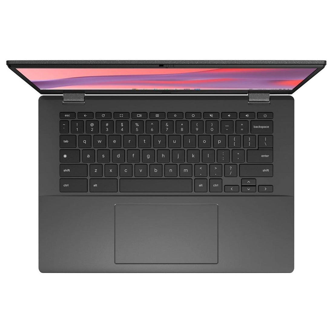جهاز Chromebook CM1402 المحمول – شاشة 14 بوصة عالية الدقة بالكامل، MediaTek Kompanio 520، ذاكرة وصول عشوائي 4 جيجابايت، سعة تخزين eMMC 64 جيجابايت، نظام تشغيل Chrome OS – رمادي جاذبي