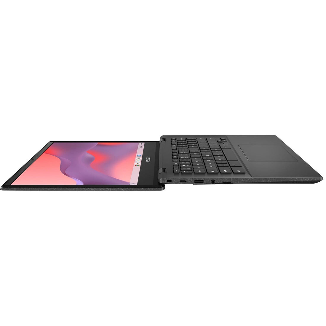 جهاز Chromebook CM1402 المحمول – شاشة 14 بوصة عالية الدقة بالكامل، MediaTek Kompanio 520، ذاكرة وصول عشوائي 4 جيجابايت، سعة تخزين eMMC 64 جيجابايت، نظام تشغيل Chrome OS – رمادي جاذبي