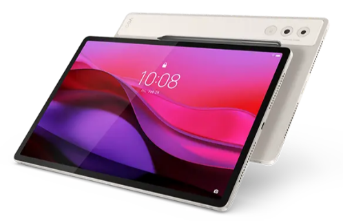 Lenovo Yoga Tab Plus 12.7" 3K Tablet (Snapdragon 8 Gen 3, 16GB LPDDR5X, 256GB UFS 4.0, Android 14) with Keyboard Stand + Lenovo Tab Pen Pro – Seashell