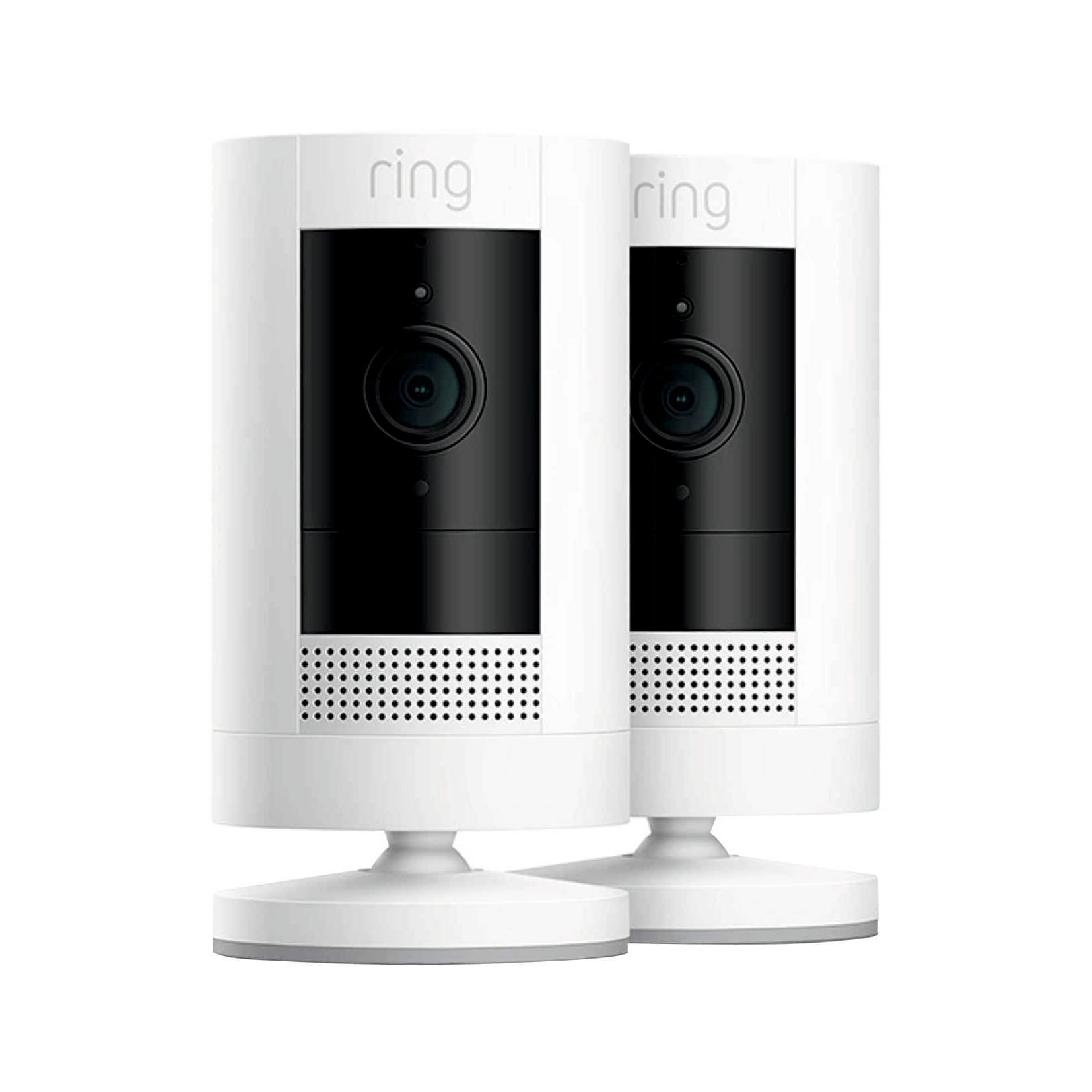 Ring Stick Up 1080p Wireless Security Cameras (2-Pack) – White